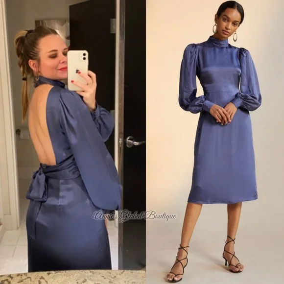 RARE NWT ANTHROPOLOGIE HUTCH Open-Back Midi Dress. Halter Neck. Size 2 - Picture 16 of 16